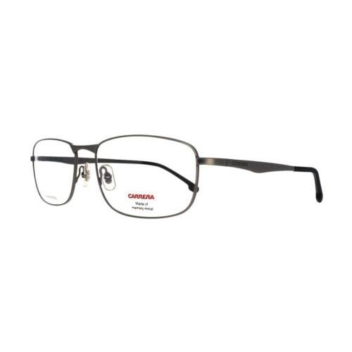 Carrera 8854 R81 Matte Ruthenium Eyeglasses 57/17/145 W/memory Metal Temples