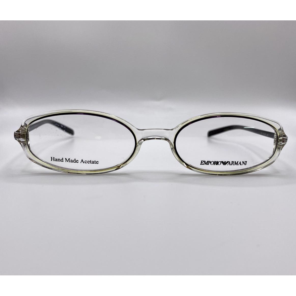 Emporio Armani EA9017 JH1 Clear Black Oval Plastic Eyeglasses Frame 47-17-135