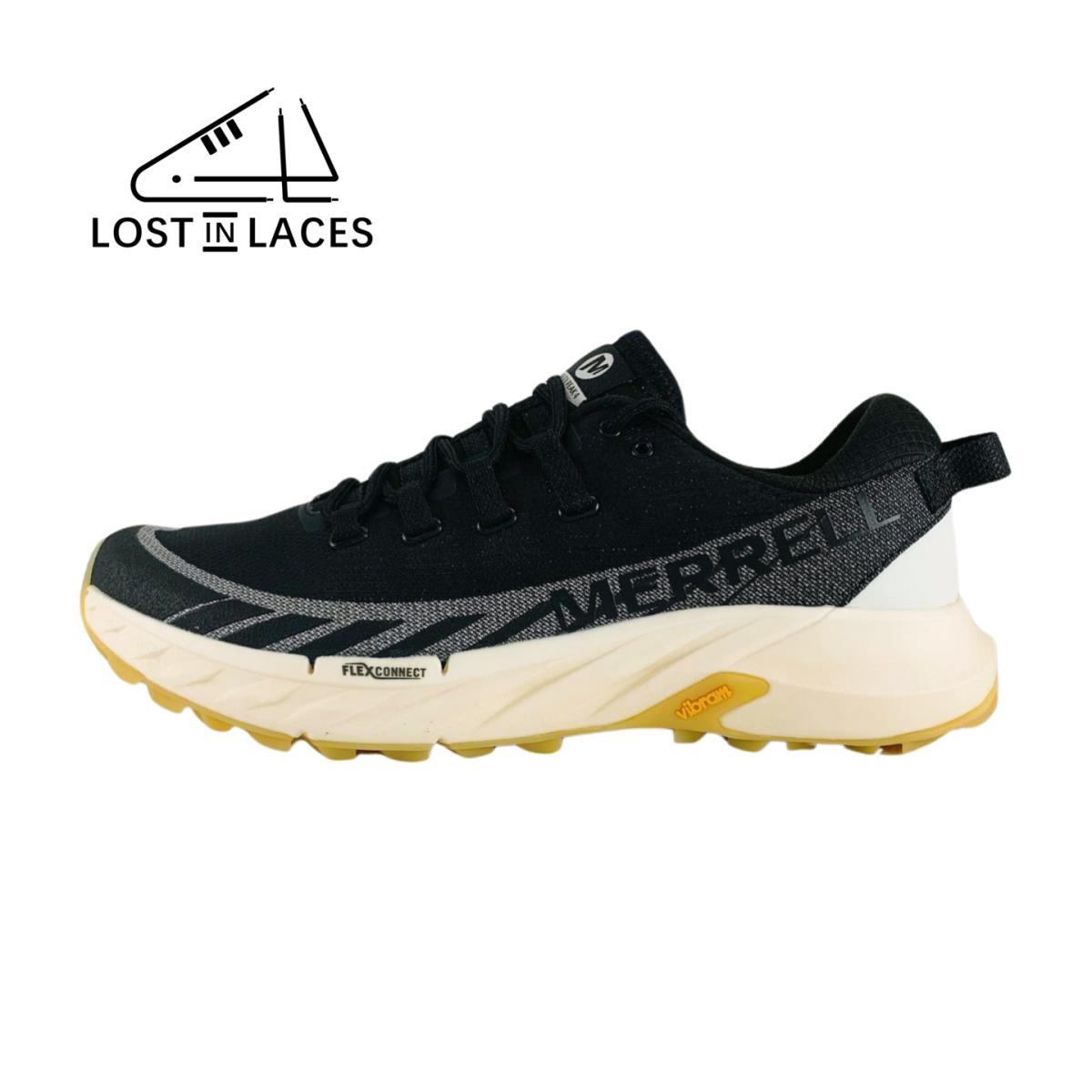Merrell Agility Peak 4 Eco Dye Black White Hiking Shoes Men`s Sizes