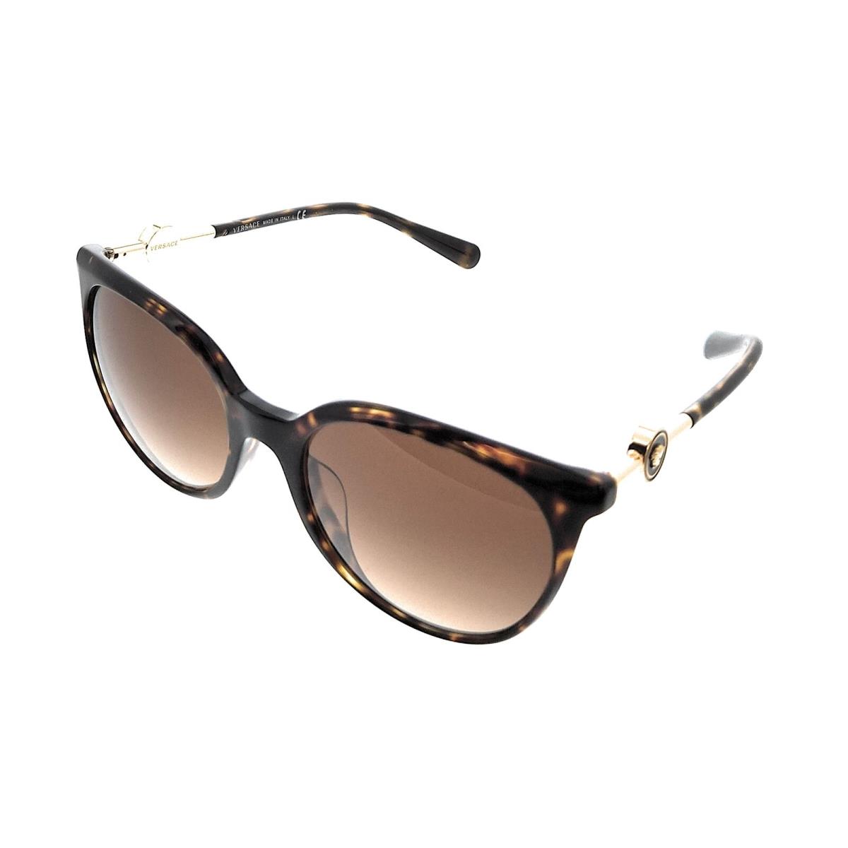 Versace 0VE4404F 108/74 Havana Round Sunglasses