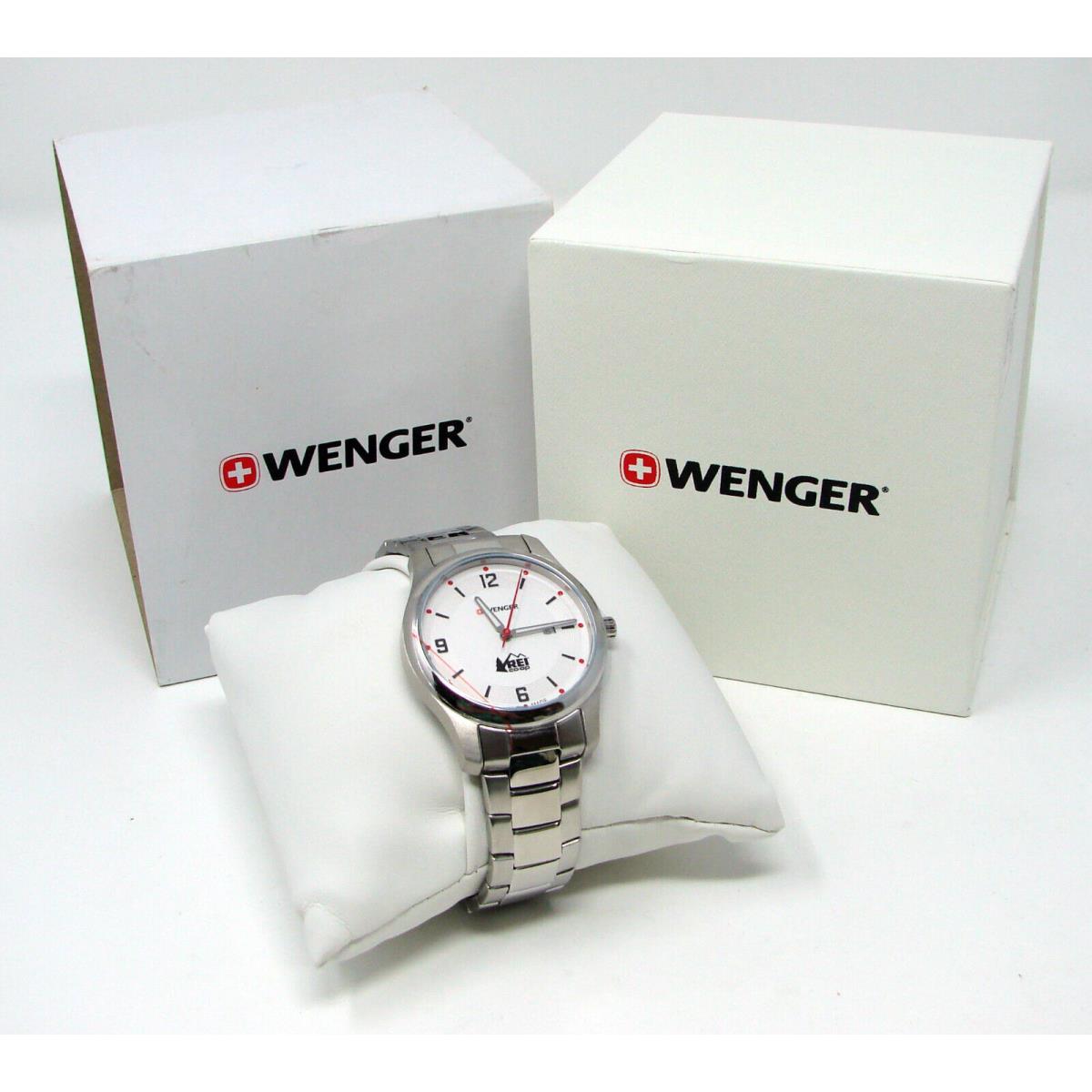 Wenger Watch Custom Rei Employee Active Stainless Steel Anderson Award