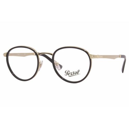 Persol PO2468V 1076 47 Eyeglasses Men`s Gold-havana Full Rim Optical Frame 47mm