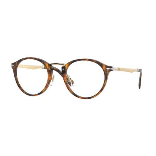 Persol PO3248V 108 47 Havana Round Unisex 47 mm Eyeglasses