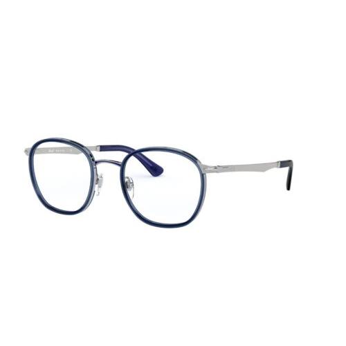 Persol PO2469V 518 50 Blue with Silver Eyeglass Frames Optical Frame