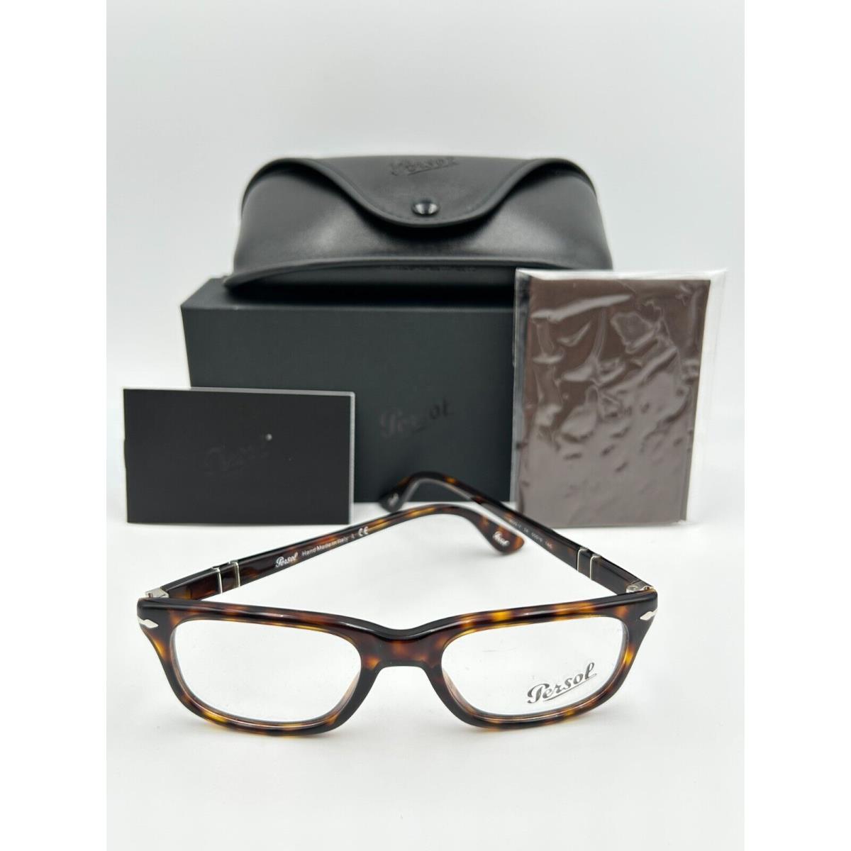 Persol Eyeglasses 3029 V 24 Tortoise Havana Brown Rectangular 50-19-145