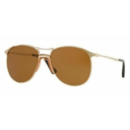 Persol Sunglasses Series PO2649S 1076/33 55MM Gold / Brown Sunglasses - Frame: Gold, Lens: Brown