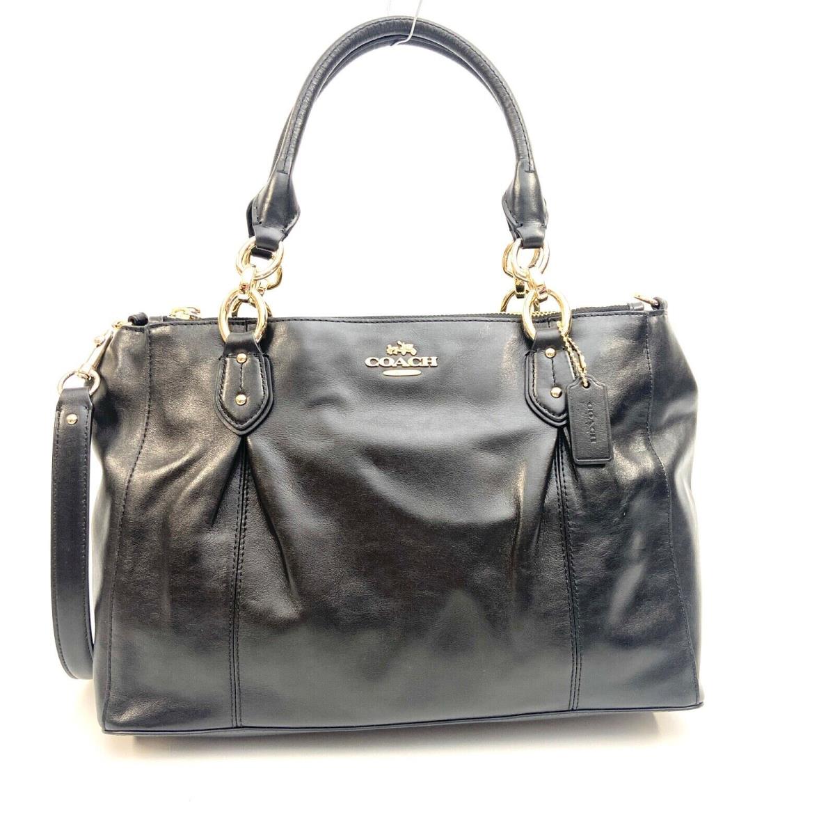 Coach Colette Leather Carryall F33447 Black