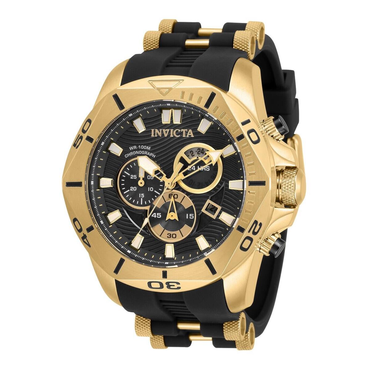 Invicta Speedway Men`s Watch - 50mm Gold Black 32257