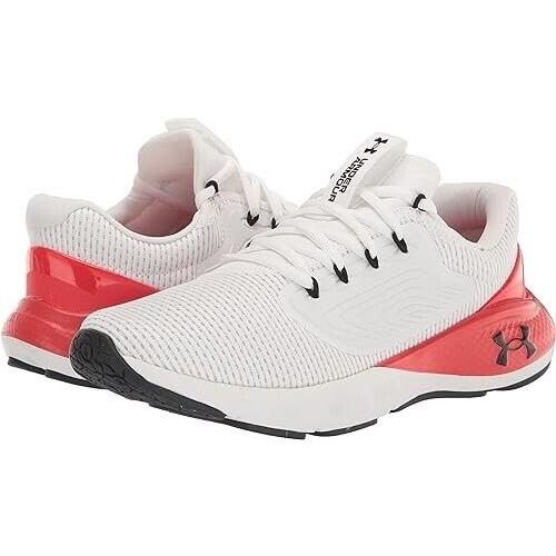 Under Armour UA Charged Vantage 2 Men`s Running Shoes Size 14 White/red