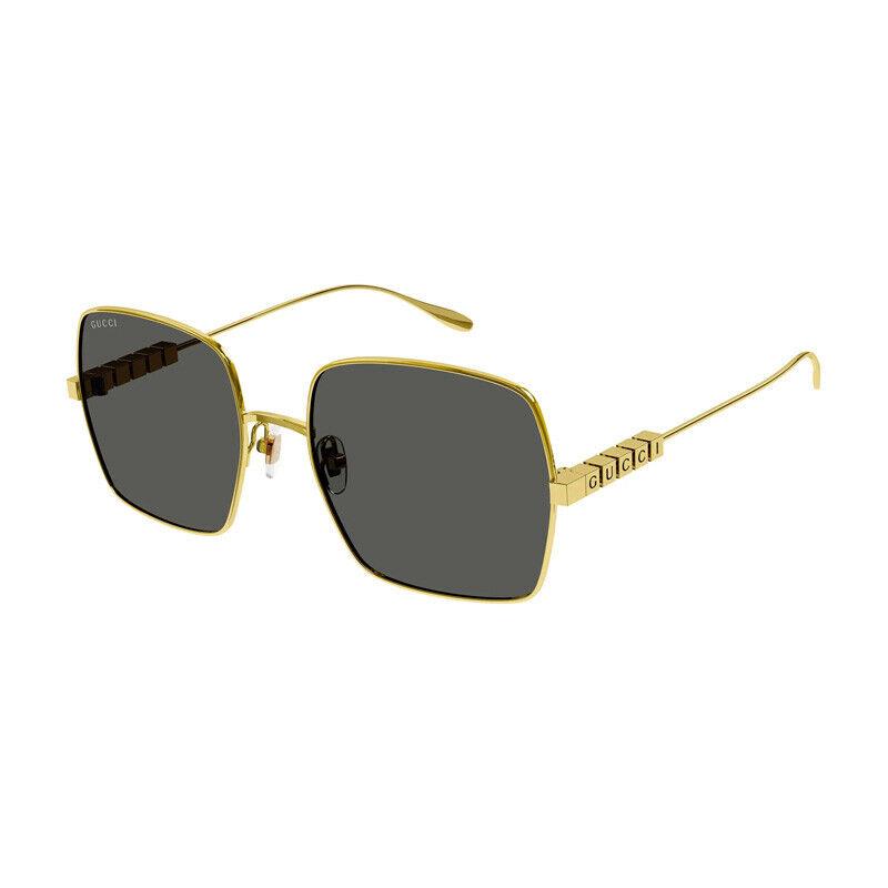 Gucci GG1434S 001 Yellow Gold/grey 57-19-145 Sunglasses