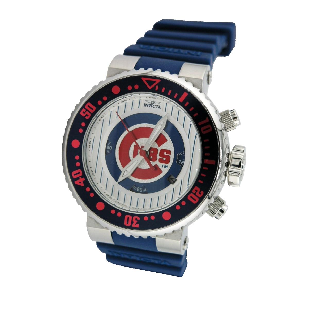 Invicta 42360 Limited Mlb Chicago Cubs Chronograph Watch Quartz Analog 52MM