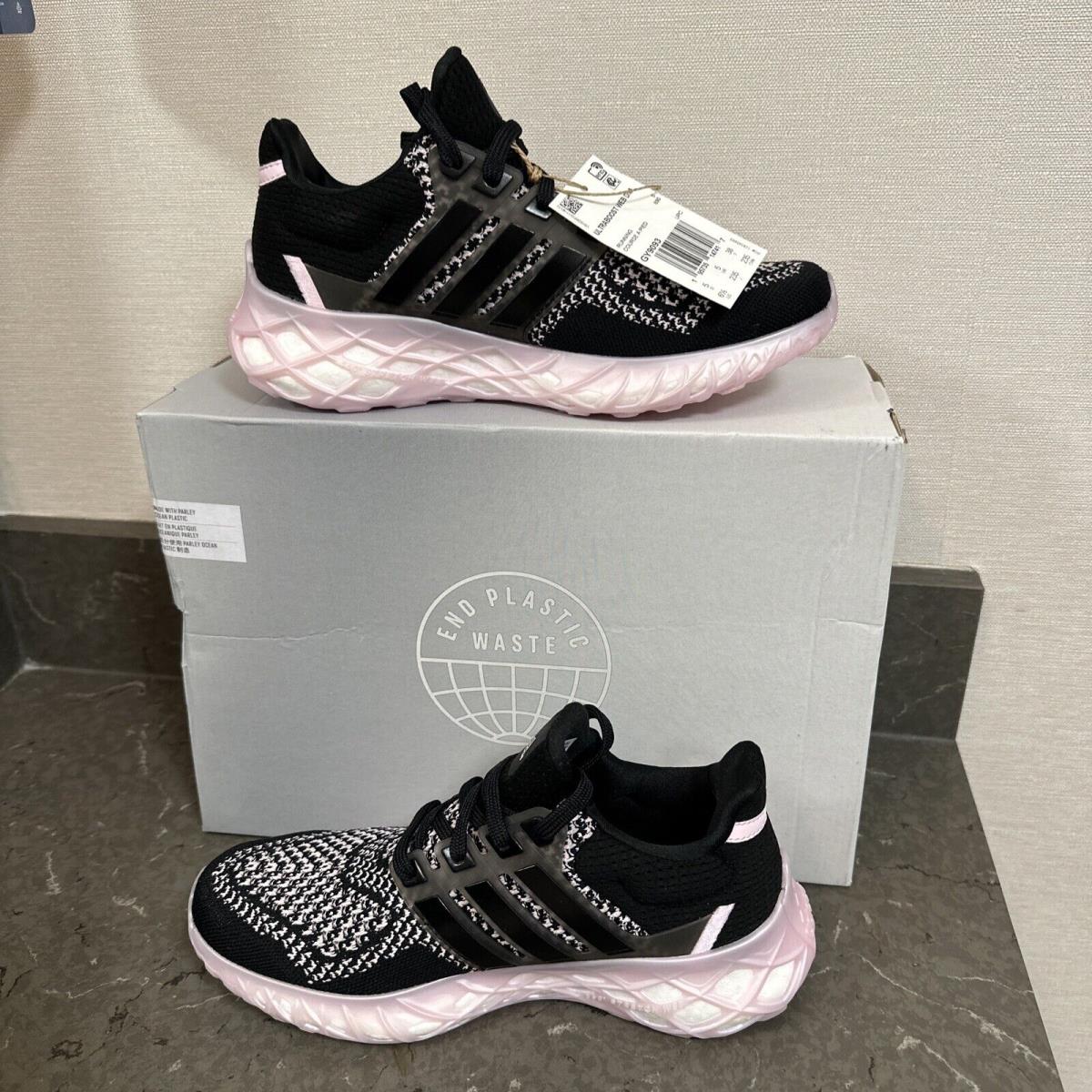 Adidas Ultraboost Web Dna Womens Running Shoes Black Pink Size 6.5 Us - Black