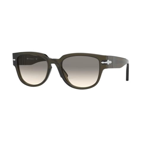 Persol PO3231S 110332 Opal Smoke Square Men`s 54 mm Sunglasses