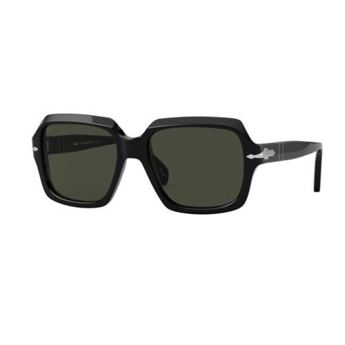 Persol PO0581S 95/31 54 Black Square Unisex 54 mm Sunglasses