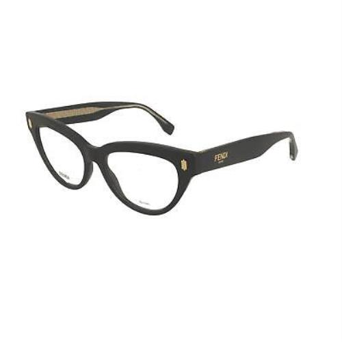 Fendi Eyeglasses FF0443 807 52mm Black / Demo Lens