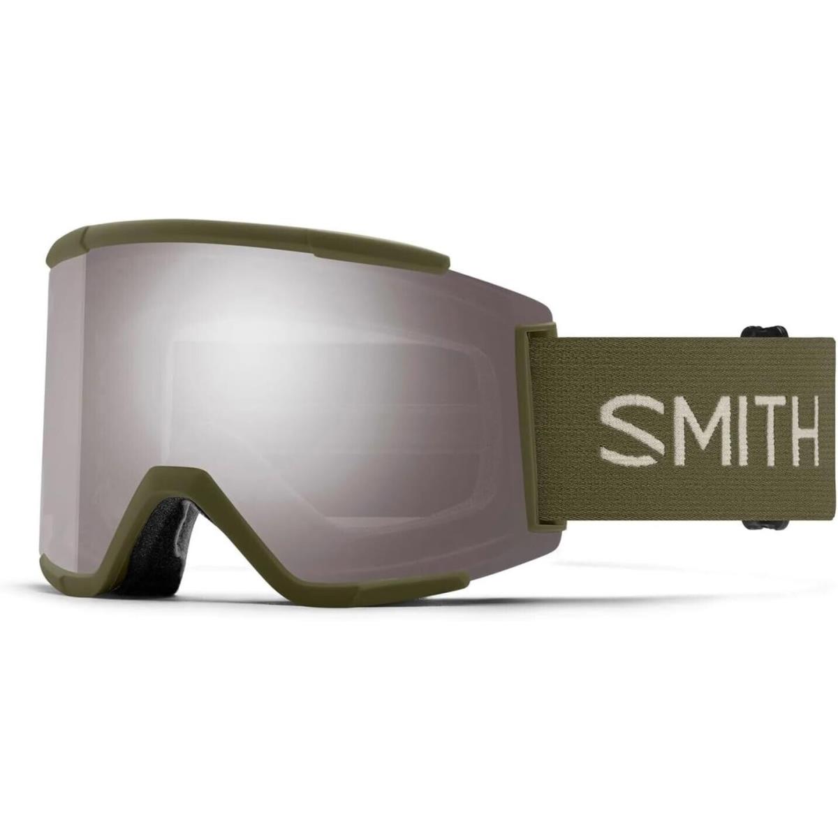 Smith Optics Squad XL Forest Chromopop Sun Platinum Mirror Lens Ski Goggles