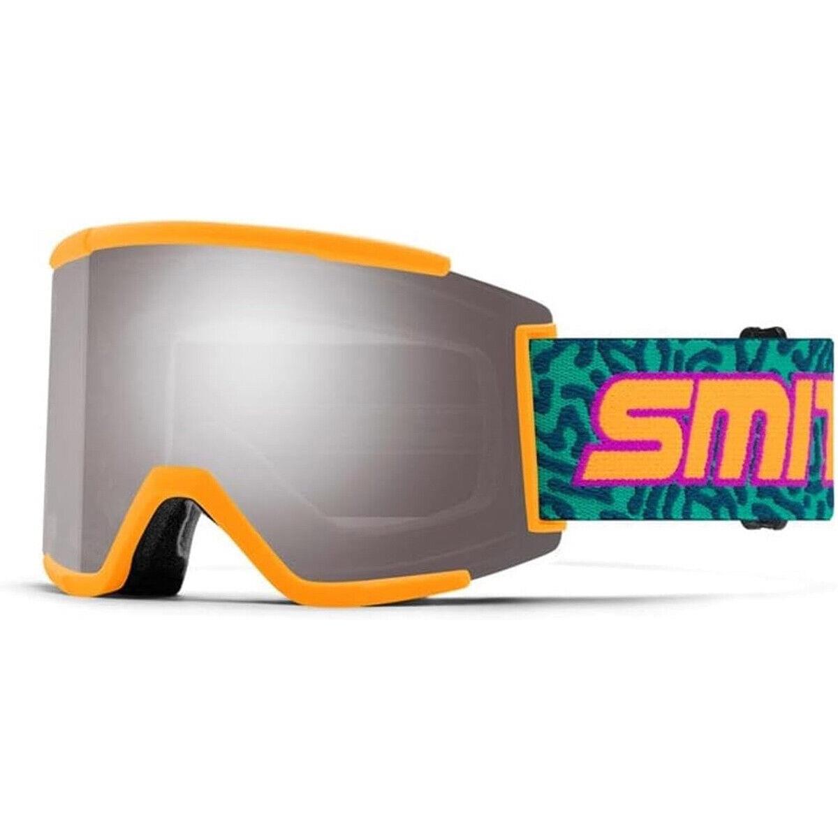 Smith Optics Squad XL Neon Wiggles Cps Platinum Mirror Lens Ski Goggles