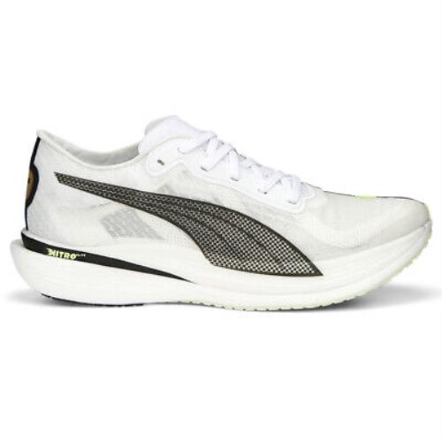 Puma Deviate Nitro Elite 2 Running Mens Black White Sneakers Athletic Shoes 37