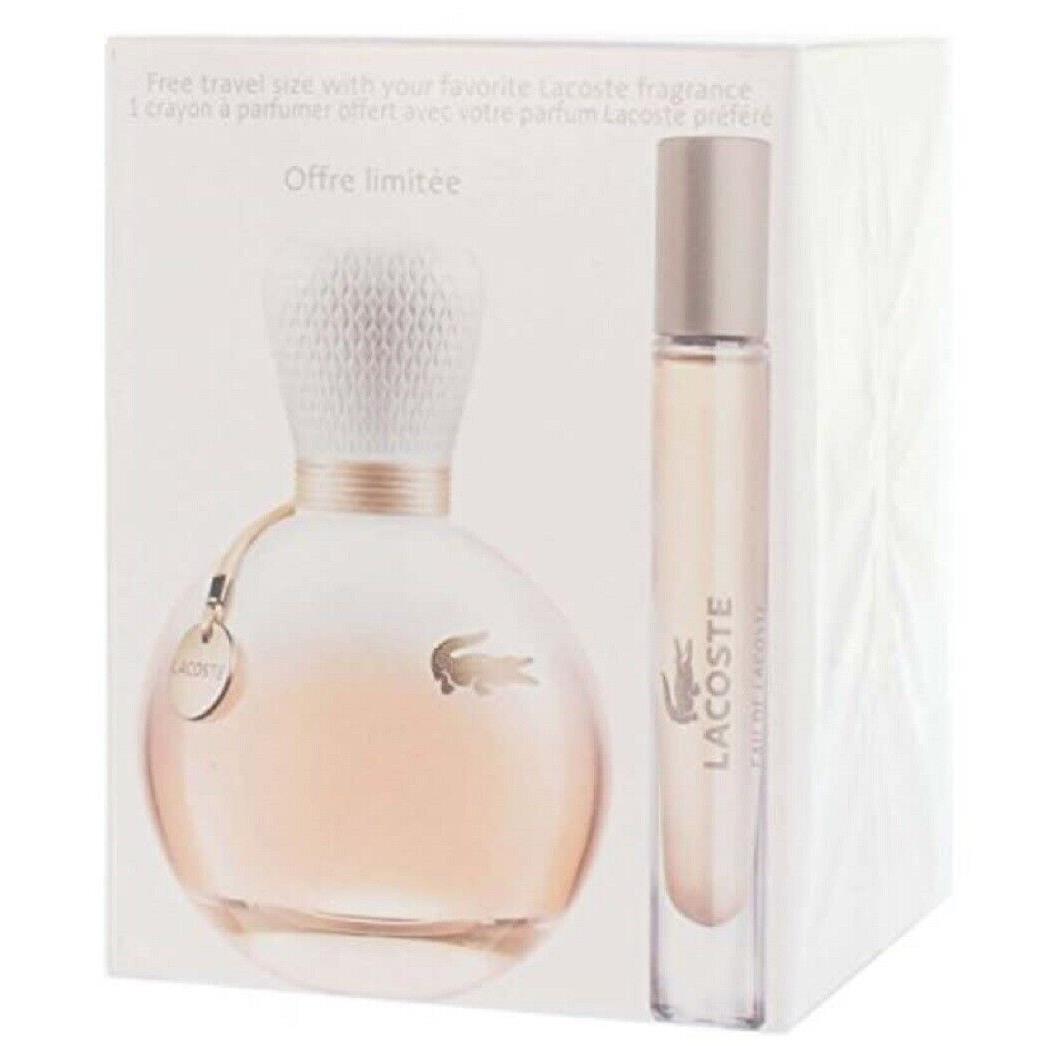 Lacoste Eau de Lacoste For Women 2 Pcs Gift Set - 3.0 Oz Edp 0.2 Oz Rollerball