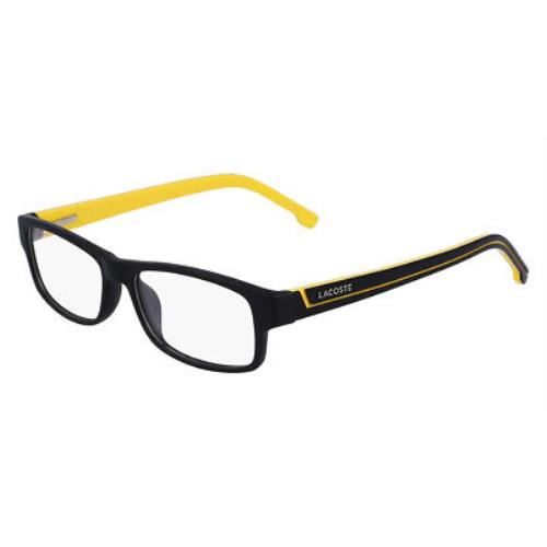 Lacoste L2707 Eyeglasses Men Matte Black Rectangle 53mm