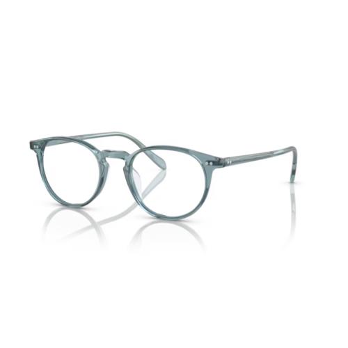 Oliver Peoples 0OV5004 Riley-r 1617 Washed Teal 49mm Round Men`s Eyeglasses