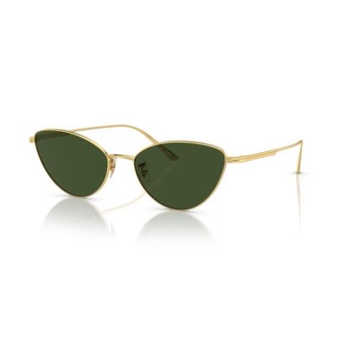 Oliver Peoples 0OV1328S 533271 Gold Green Cat Eye 56mm Women`s Sunglasses