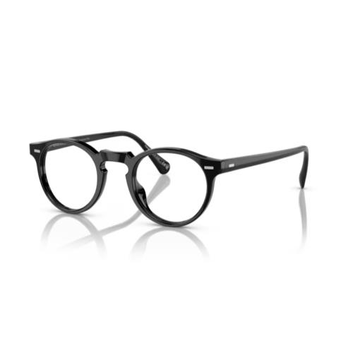Oliver Peoples 0OV5217S Gregory Peck Sun 1005GH Black 47mm Men`s Sunglasses - Frame: Black, Lens: Sky blue