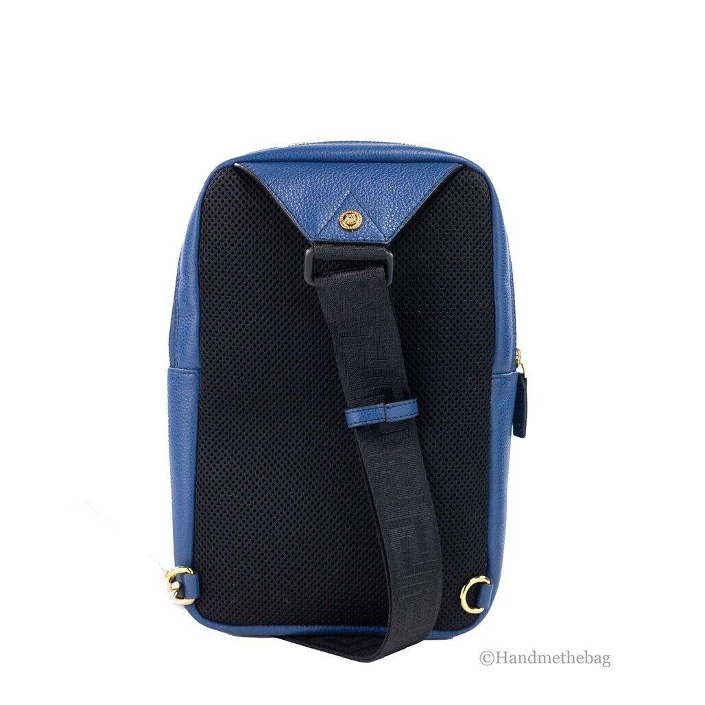 Navy blue versace discount backpack