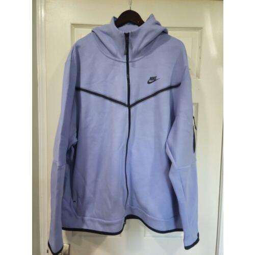 Nike Sportswear Tech Fleece Hoodie Light Thistle Purple CU4489-569 Men s Sz 4XL