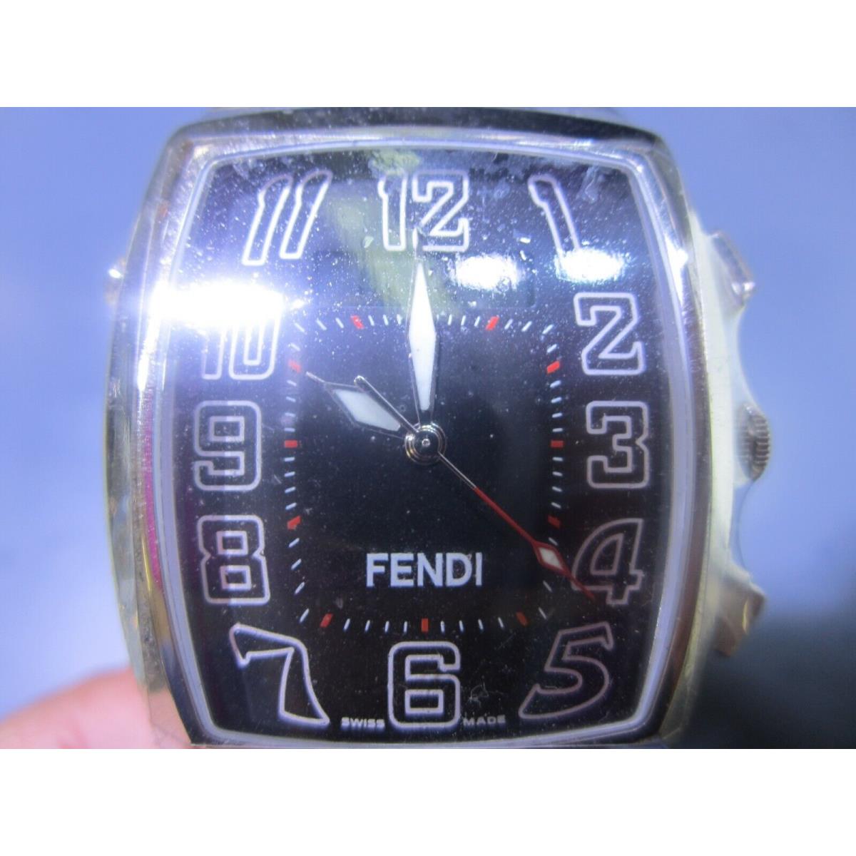 Fendi Men`s Watch Quartz Sapphire S/s Leather Swiss F721111