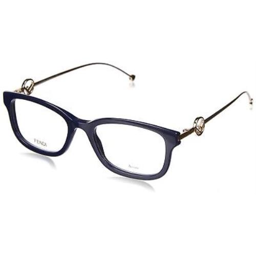 Fendi Eyeglasses FF0418 Pjp 51mm Blue / Demo Lens