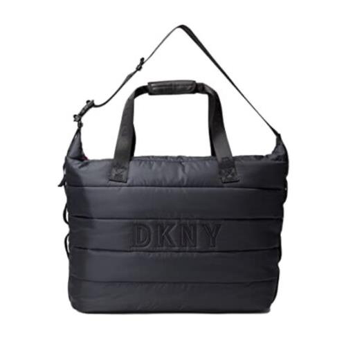 Dkny Nora Soft Puffy Duffle Bag/weekender Black