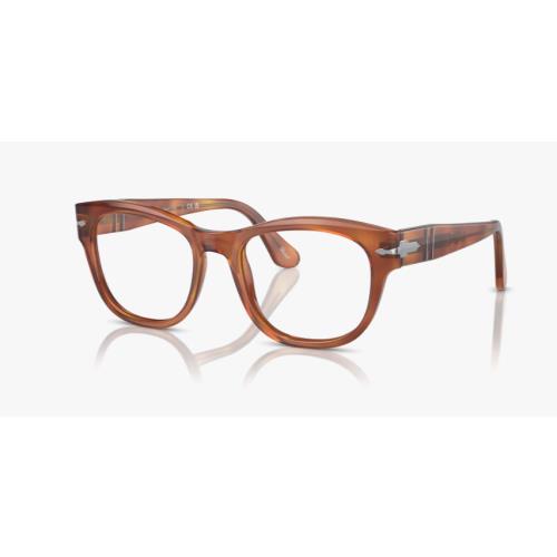 Persol PO 3270V 96 Terra Di Siena Plastic Rectangle Eyeglasses 50mm