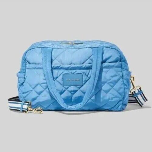 Marc Jacobs Quilted Nylon Medium Weekender Travel Bag Blue Heaven ML236983