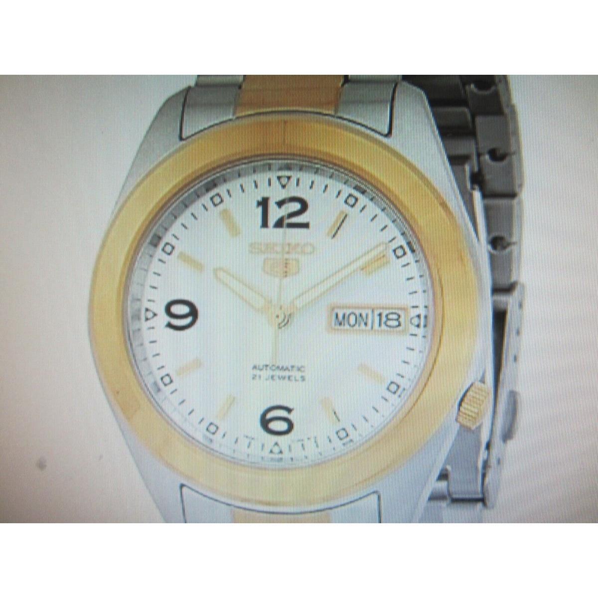 Seiko Men`s Watch Automatic All S/s Two Tone Gold Japan SNKM80K1