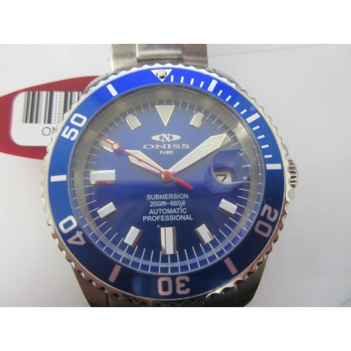 Oniss Submersion Men`s Watch Automatic Professional ON5588-22 Blue