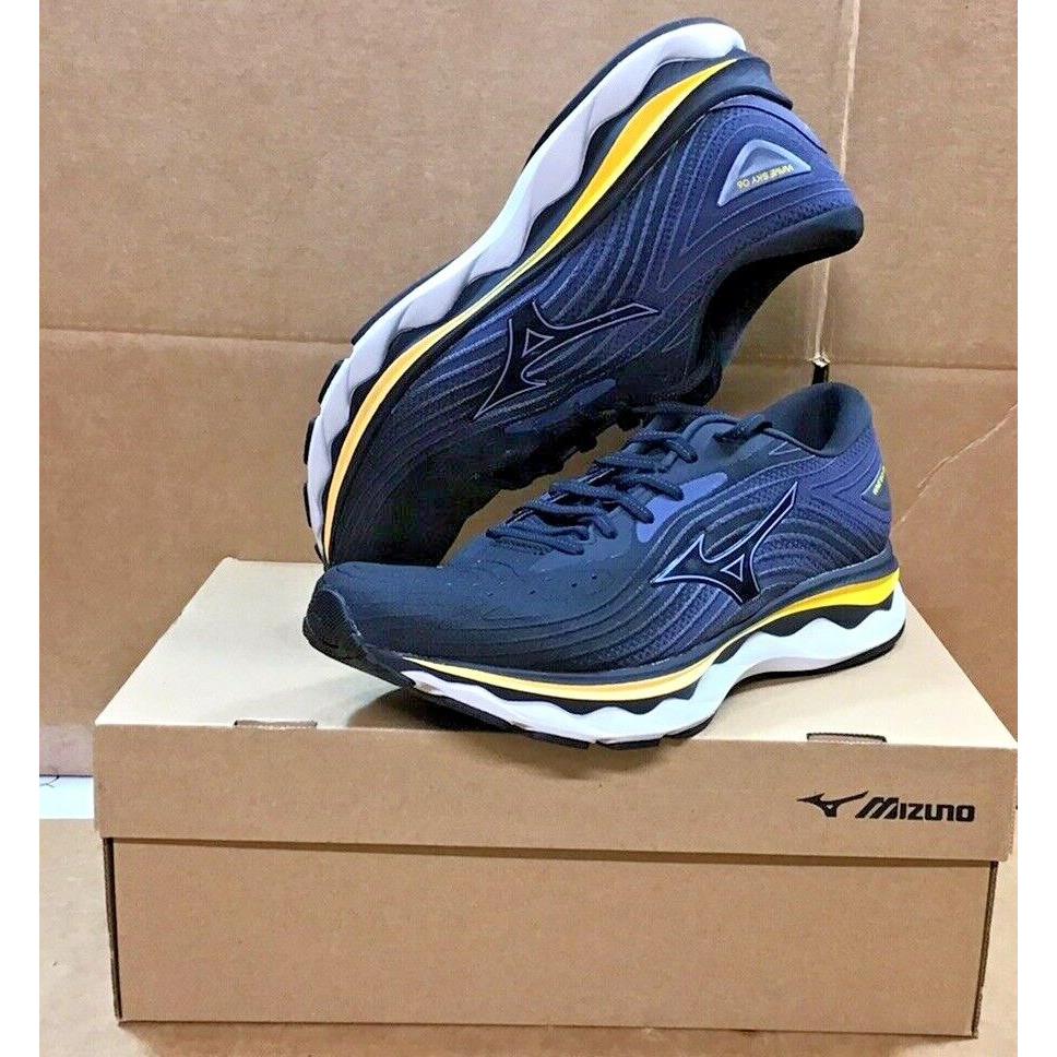 Mizuno Men`s Wave Sky 6 Black/tradewind Wide Running Shoes