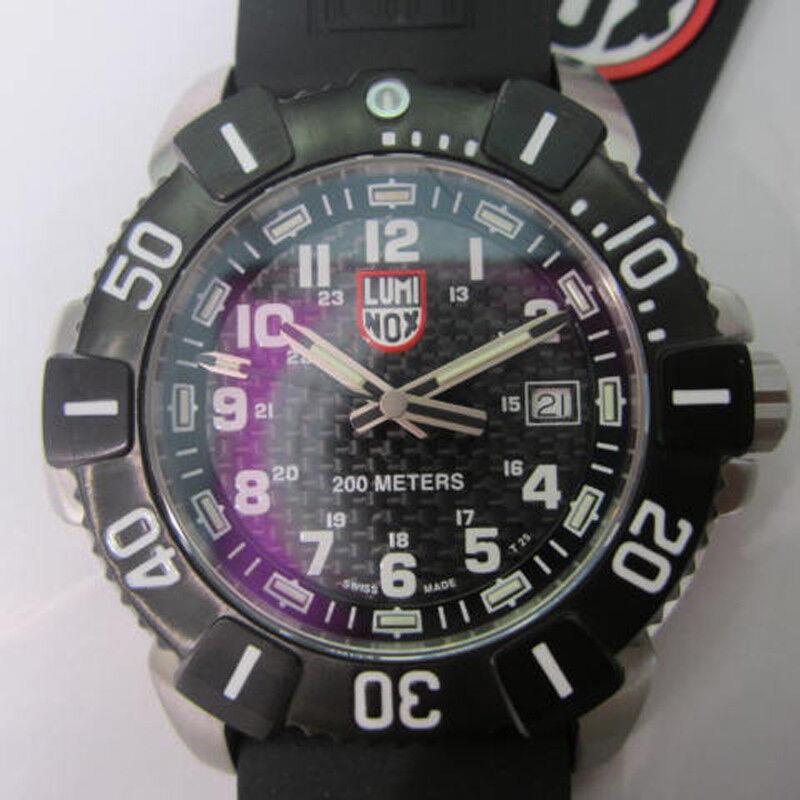 Luminox Men`s Watch Quartz Stainless IP Black Rou Case Rubber Sports Swiss 8822M