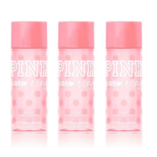 Victoria`s Secret Pink Warm Cozy Body Mist 8.4 Fl.oz. Lot of 3