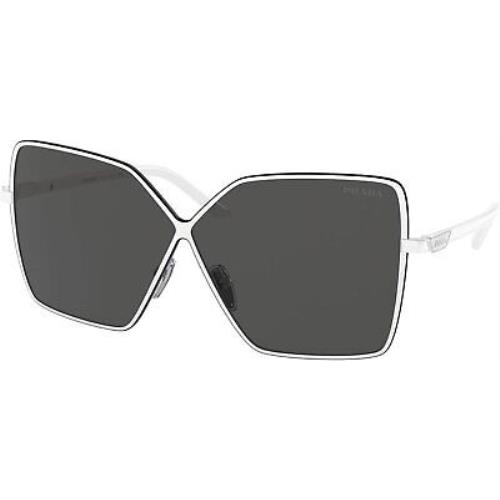 Prada PR 50YS 4615S0 64mm White/dark Grey Women Sunglasses