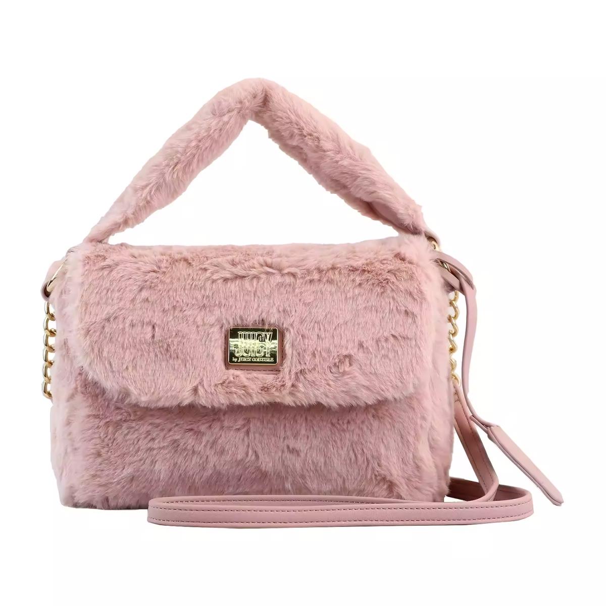 Juicy Couture Pink Luxadelic Flap Crossbody Bag - Handle/Strap: Pink, Hardware: Gold, Exterior: Pink