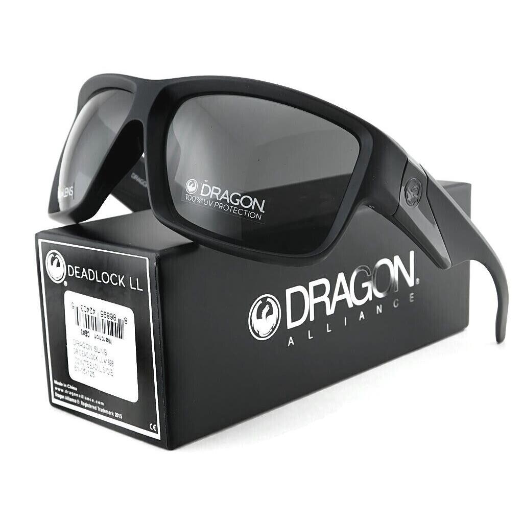 Dragon Deadlock Sunglasses Matte Black / Smoke Lumalens - Frame: Matte Black, Lens: