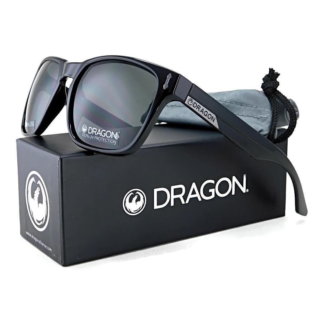 Dragon Monarch XL Sunglasses 001 - Black / Lumalens Smoke Lens