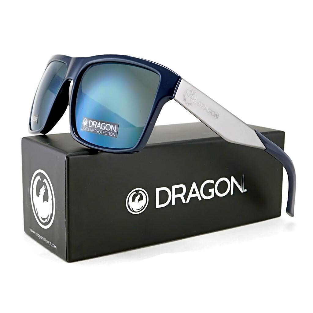 Dragon Space Sunglasses 410 - Navy / Lumalens Smoke Petrol Ion Lens