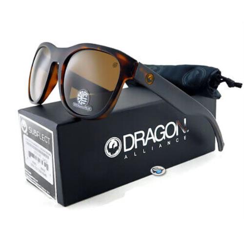 Dragon Subflect Polarized Sunglasses Matte Tortoise / P2 Brown Lens