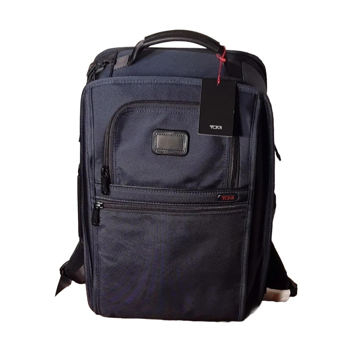 Tumi Packing Backpack in Navy 2 Way Opening