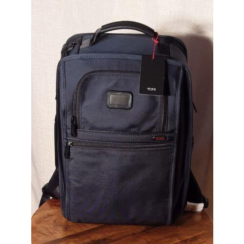 Tumi Packing Backpack in Navy 2 Way Opening