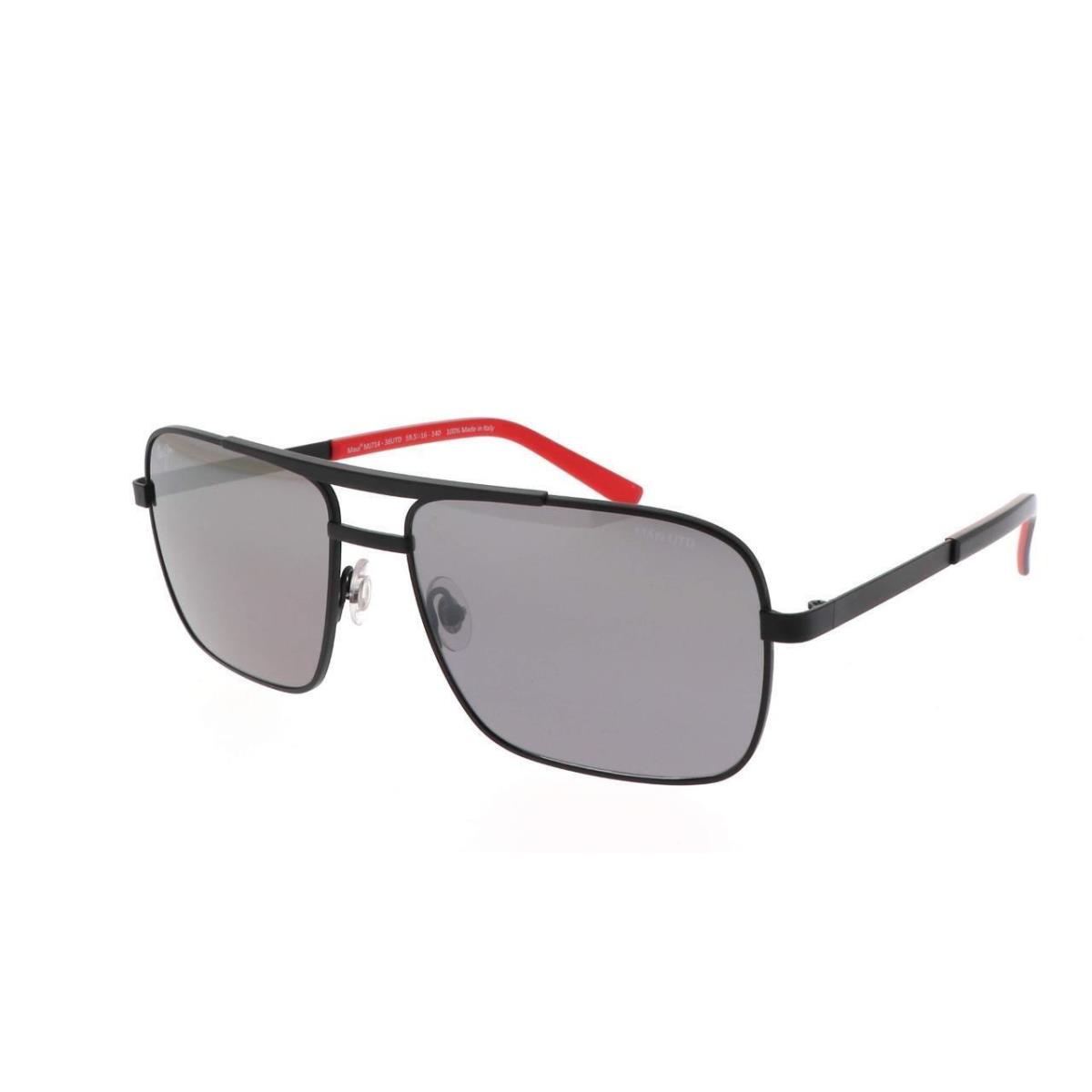 Maui Jim Compass Polarized Sunglasses 714-34UTB Black/silver Manchester United