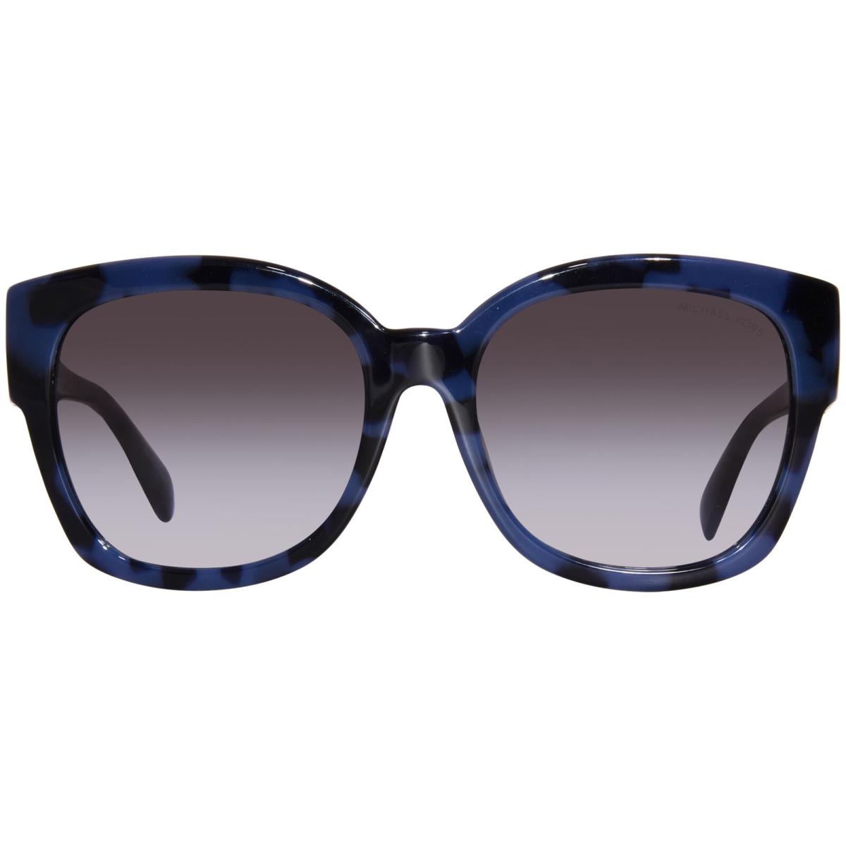 Michael Kors Baja MK2164 33338G Sunglasses Women`s Blue Tortoise/dark Grey 56mm