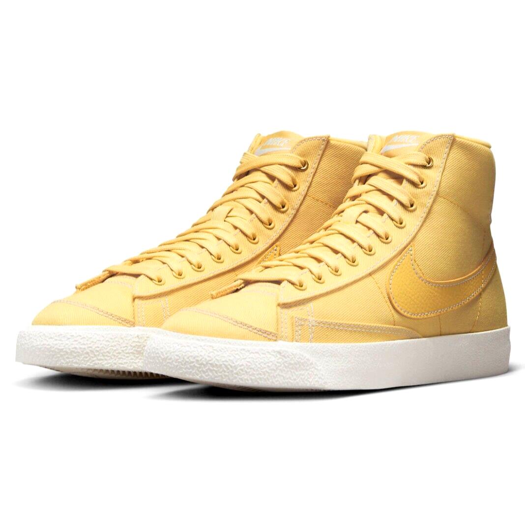 Nike Blazer Mid 77 Womens Size 6 Shoes DX5550 700 Yellow Canvas